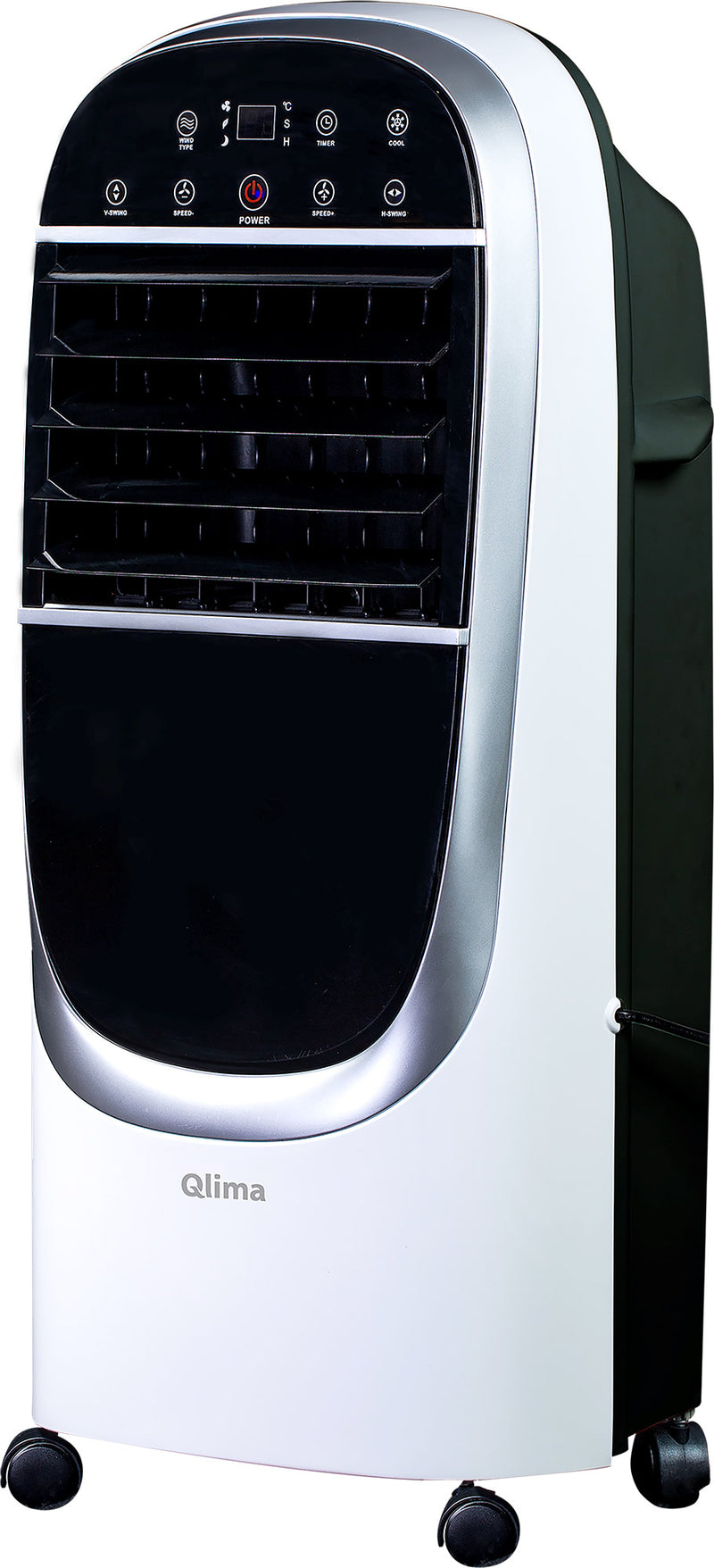 Raffrescatore Ventilatore con Ghiaccio 130W Qlima LK2100 Touch Bianco e Nero-1