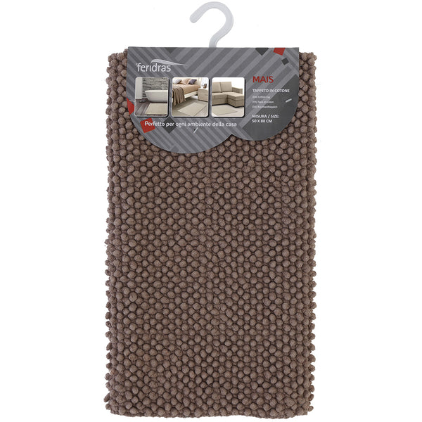 Tapis de bain Feridras Mais en coton tourterelle acquista