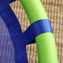 Altalena per Bambini da 3-8 Anni da Giardino Ø100 cm Corde Regolabili Blu-9