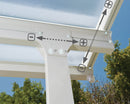 Pergola da Giardino in Alluminio 3x4,25m Onduline Emilia Bianco/Bianco-4