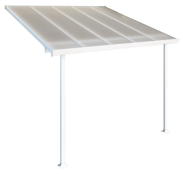 Pergola de jardin en aluminium 3x3,05m Onduline Emilia Blanc/Cristal sconto