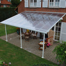 Pergola da Giardino in Alluminio 3x5,46m Onduline Emilia Bianco/Crystal-4