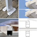 Pergola da Giardino in Alluminio 3x5,46m Onduline Emilia Bianco/Crystal-6