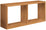 Etagère rectangulaire 2 compartiments muraux 70x30x15,5 cm en fibre de bois d'orme Morgana