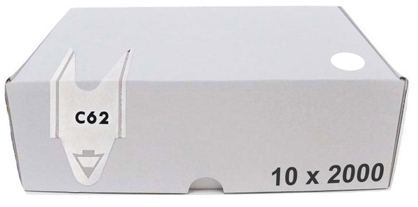online Pack de 20000 Tickets pour Distributeur Automatique Lettre Escargot + 2 Chiffres Visel Blanc