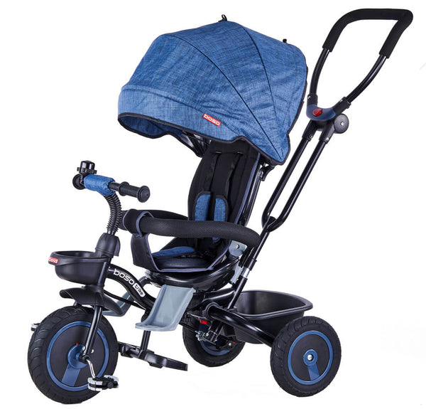 acquista Poussette Tricycle Siège Réversible 4 en 1 Boso Happy Kids Bleu