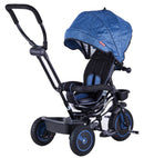 Passeggino Triciclo Seggiolino Reversibile  4 in 1 Boso Happy Kids Blu-6