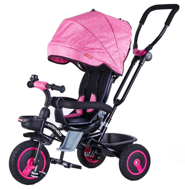 Poussette Tricycle Siège Réversible 4 en 1 Boso Happy Kids Rose acquista