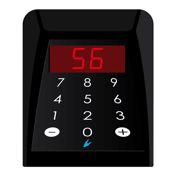 prezzo Console opérateur à 2 chiffres pour affichage du contrôleur de file d'attente à point unique Visel Cons2 Noir