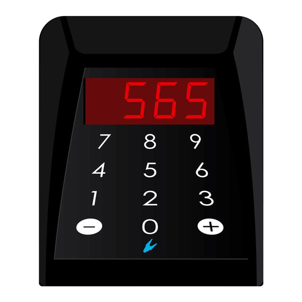 Console opérateur à 3 chiffres pour affichage du contrôleur de file d'attente à point unique Visel Cons3 Noir online