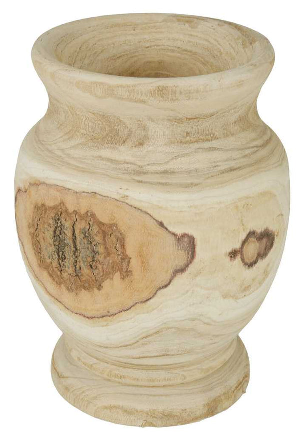 Maxi vase amphore en bois cm Ø37,5xh27 online