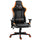 Chaise Gaming Ergonomique 72x54x126-136 cm en PVC Noir et Orange