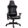 Chaise Gaming Ergonomique 72x54x126-136 cm en PVC Noir et Violet