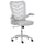 Chaise de bureau opérative en tissu polyester gris