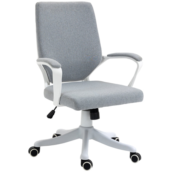Chaise de bureau Task 62x69x92-102 cm en tissu effet lin gris online