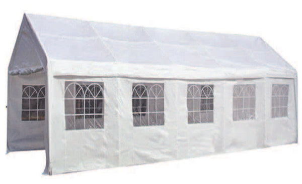 online Tente de jardin en acier 6x12m Becker Carport Garage Blanc