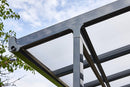 Pergola da Giardino 4,06x4,26m in Alluminio e Policarbonato Emilia-N21 Opalino Bianco-9