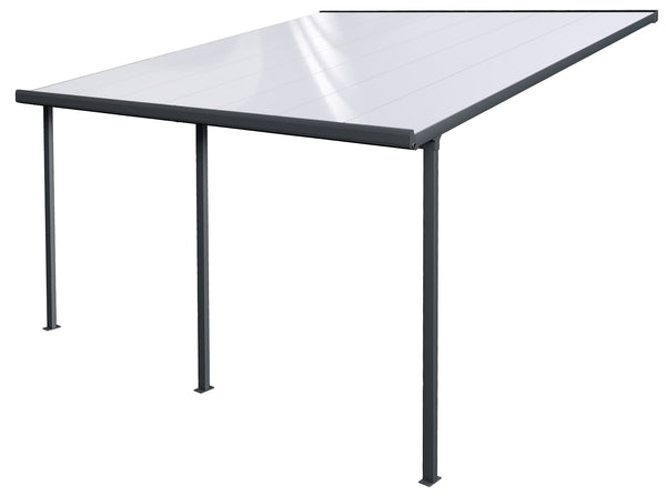 Pergola de Jardin 4,06x4,26m en Aluminium et Polycarbonate Emilia-N21 Blanc Opale acquista