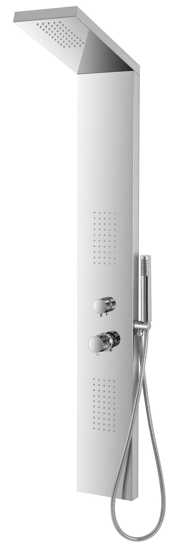 online Colonne de douche d'hydromassage en acier avec dessus chromé