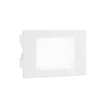 sconto Lampe de Marqueur de Marche LED Rectangulaire Encastrée au Mur 3W 3000K Blanc Sovil