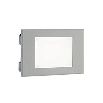 prezzo Lampe de Marqueur de Marche LED Rectangulaire Encastrée au Mur 3W 3000K Sovil Aluminium