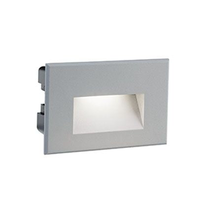 Lampe de Marqueur de Marche LED Rectangulaire Encastrée au Mur 3W 3000K Sovil Aluminium prezzo