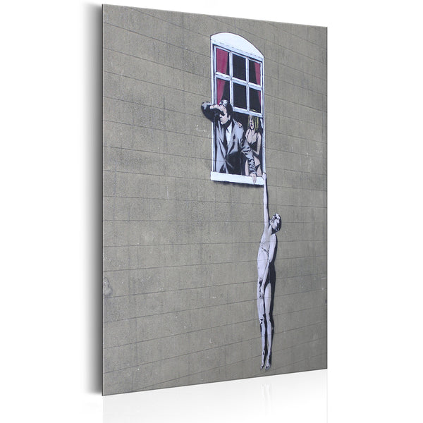 acquista Plaque en Métal - Well Hung Lover By Banksy 31x46cm Erroi