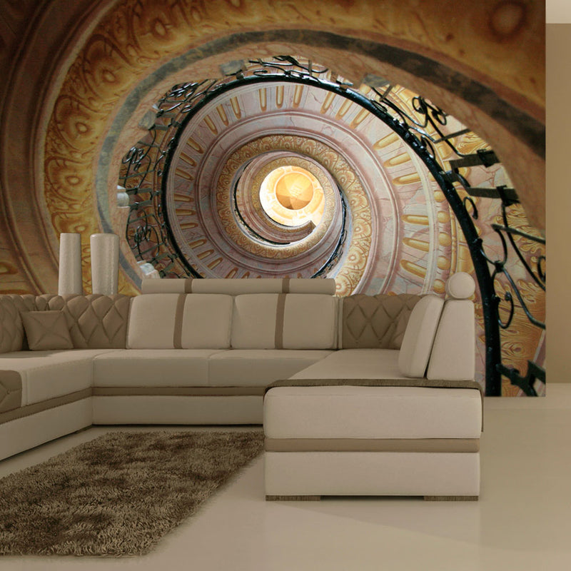 Fotomurale - Decorative Spiral Stairs 200X154 cm Carta da Parato Erroi-1