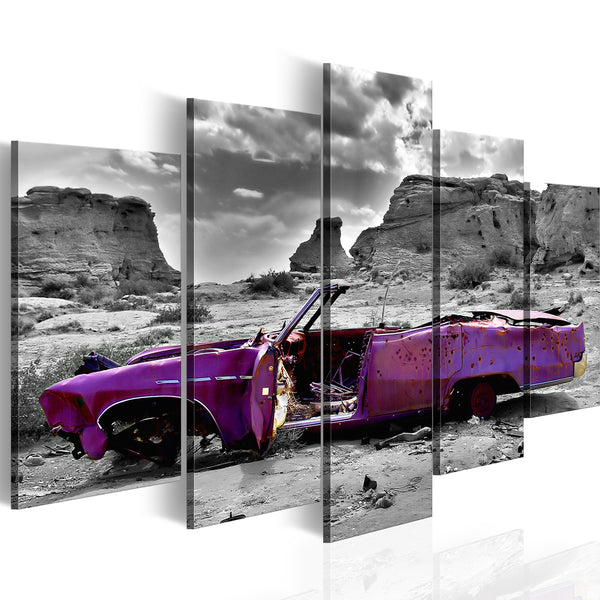 prezzo Image - Voiture de style rétro dans le désert du Colorado 5 pièces Erroi
