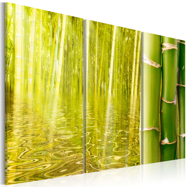 online Tableau - Bambou Reflété Dans Un Miroir D'Eau Erroi