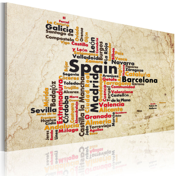 online Autocollant - Carte des villes espagnoles Erroi