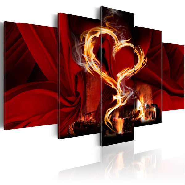 acquista Cadre - Flames Of Love - Coeur 100x50cm Erroi