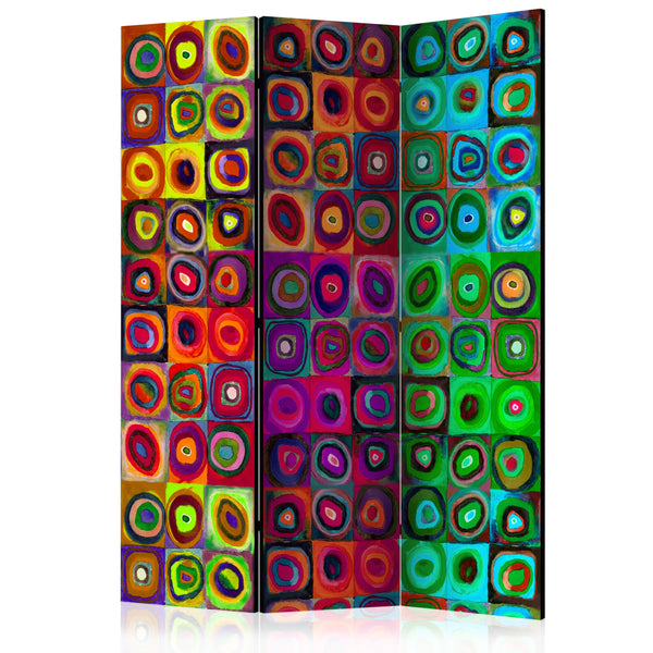Paravent 3 Panneaux - Art Abstrait Coloré 135x172cm Erroi sconto