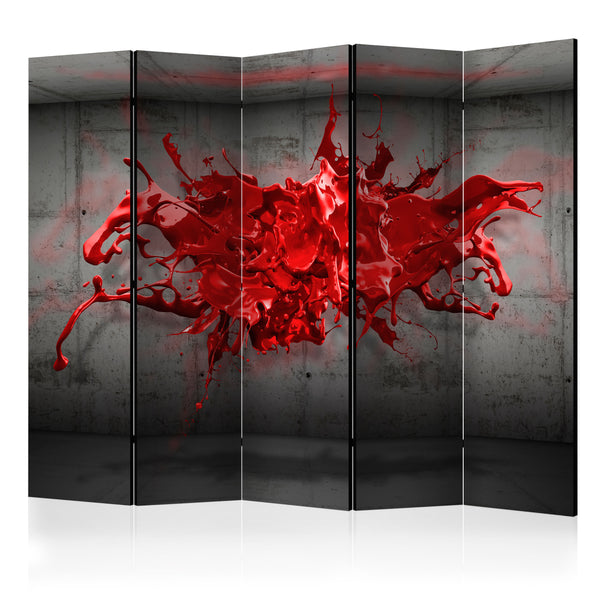 Paravent 5 panneaux - Red Ink Blot II 225x172cm Erroi acquista