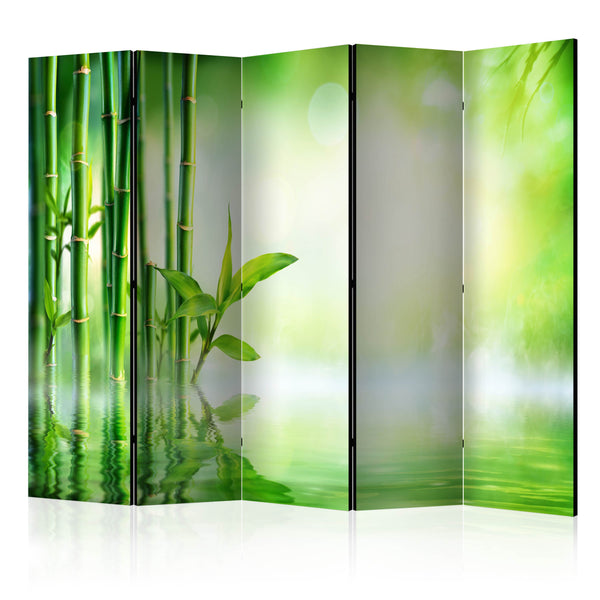 Paravent 5 Panneaux - Bambou Vert II 225x172cm Erroi acquista