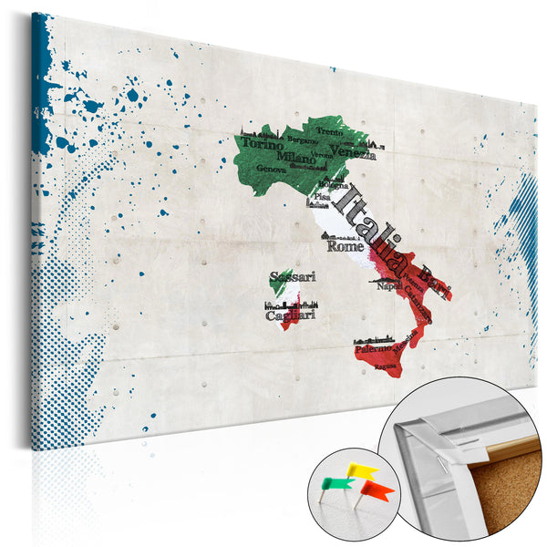 Image en liège - Italie [Carte en liège] 90x60cm Erroi sconto