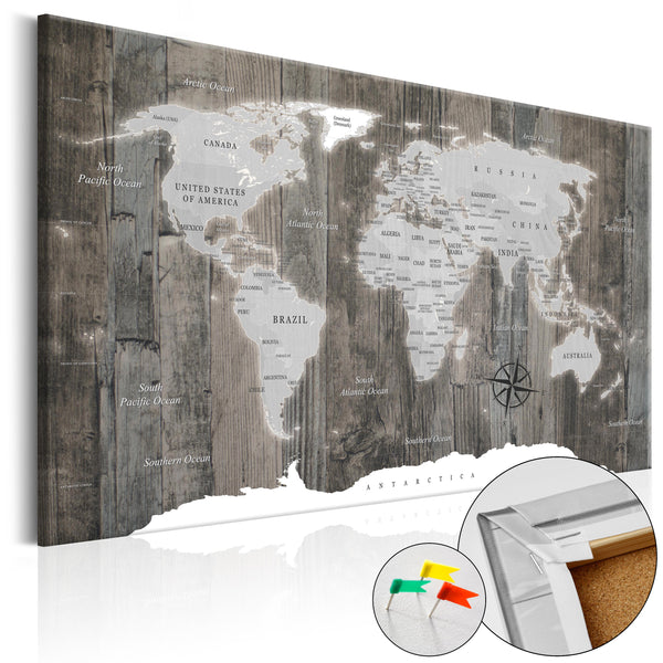 online Image en liège - World Of Wood [Carte en liège] 120x80cm Erroi