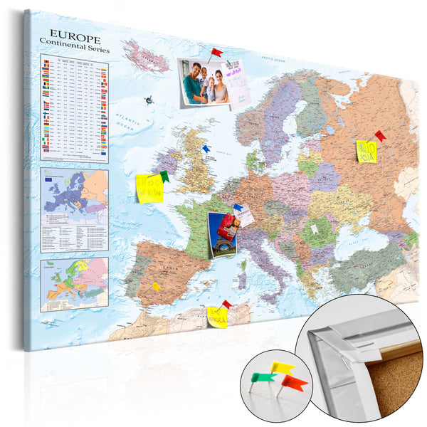 Image en liège - Cartes du monde - Europe [Carte en liège] 90x60cm Erroi online