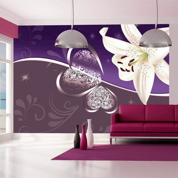 Papier Peint Fresque - Lily In Purple Erroi Papier Peint sconto