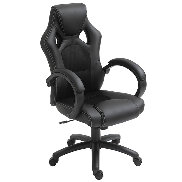 online Chaise de jeu 51x61x108-118 cm en simili cuir noir