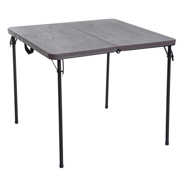 Table de pique-nique de camping pliable dans un étui en polyéthylène 88x86x71,5 cm Marron online
