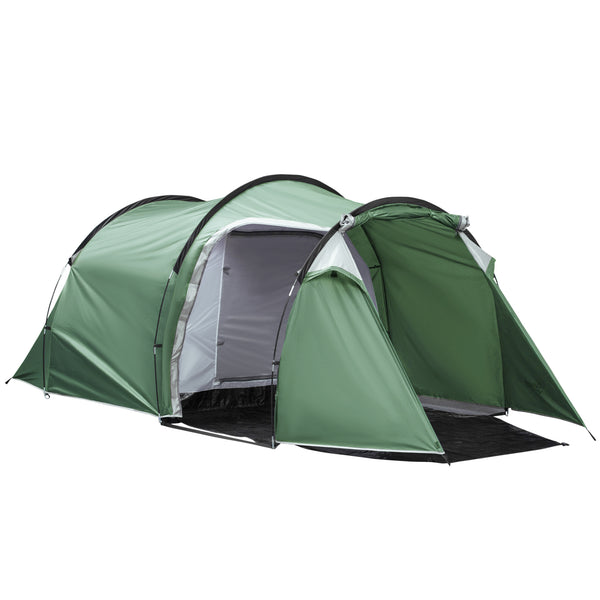 Tente de camping 4 personnes 426x206x154 cm avec vestibule vert online