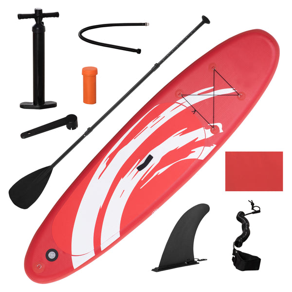 prezzo Planche SUP 300x76x15 cm avec Sac à Dos Paddle et Accessoires Rouge et Blanc