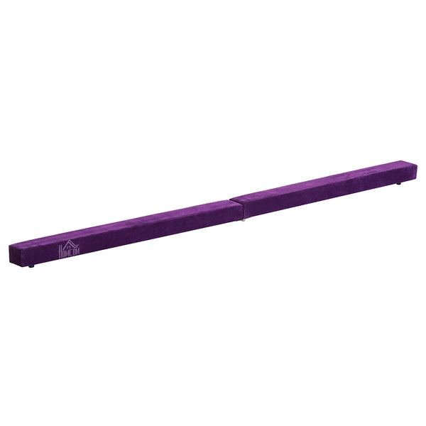 prezzo Poutre de gymnastique rembourrée en bois violet 240x10x6,5 cm
