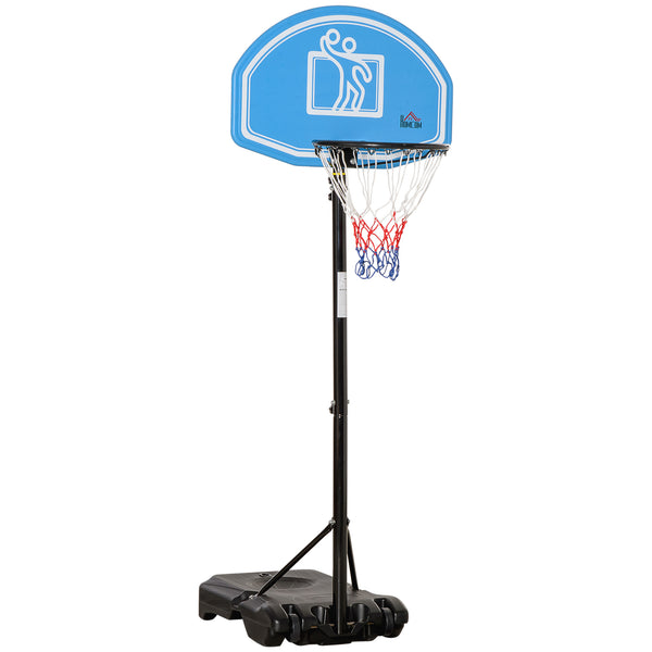 online Panier de Basket Hauteur Réglable 195-245 cm en Acier et HDPE Bleu