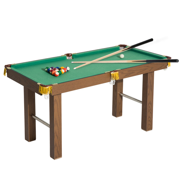 Table de billard avec boules, queues et accessoires en bois MDF 123,5x66,5x66 cm prezzo