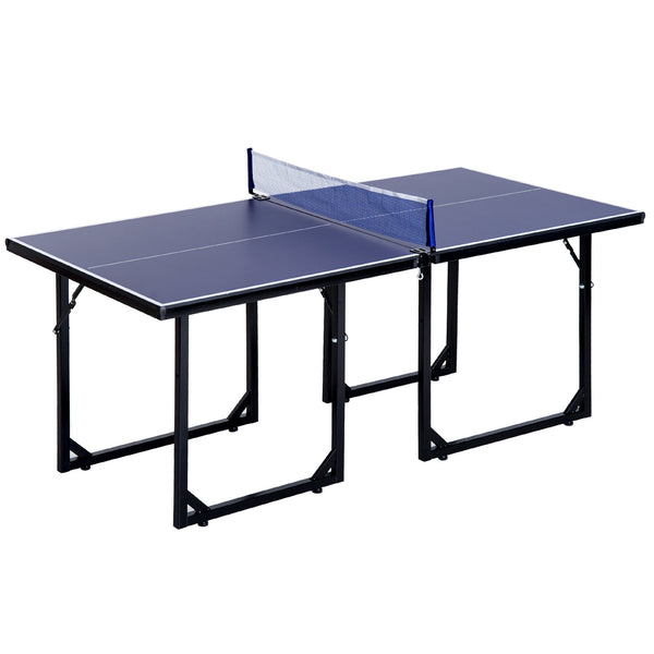 Table de Ping Pong Enfant Pliante 182x91x76 cm en Acier et MDF Bleu prezzo