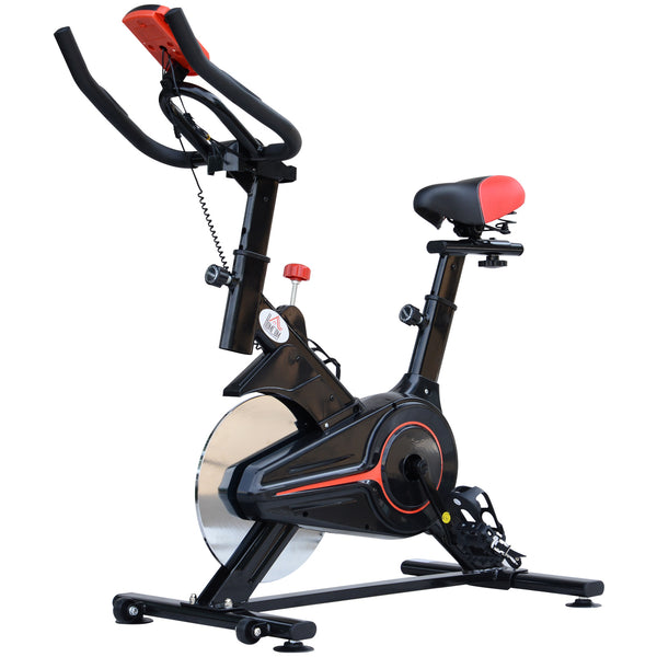 online Vélo d'exercice pour entraînement aérobie avec écran LCD noir et rouge