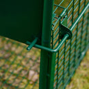 Gabbia Trappola per Animali Vivi 60x18x20 cm Porta Singola in Acciaio Verde-8