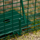 Gabbia Trappola per Animali Vivi 60x18x20 cm Porta Singola in Acciaio Verde-9
